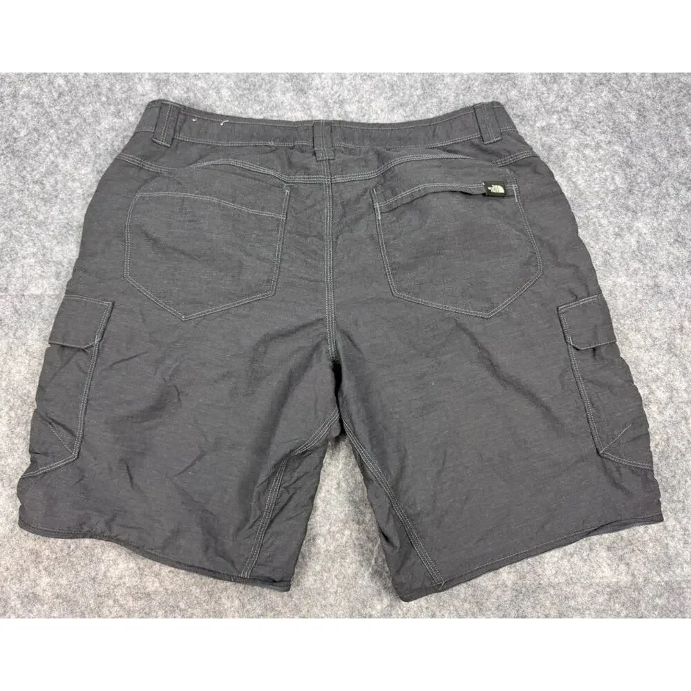 The North Face Mens Convertible Hiking Cargo Pants Grey Large Short 36